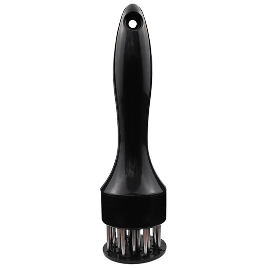 Needle Meat Tenderizer with 21 Stainless Steel Blades and Retracting Guard, Black