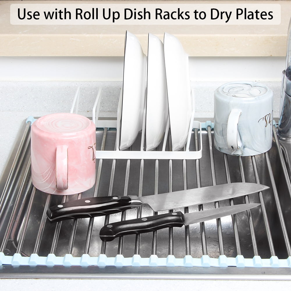 Pot Lid and Plate Rack, Alloy Steel Drying and Cabinet Organizer Stand, 2-Pack - Image 2