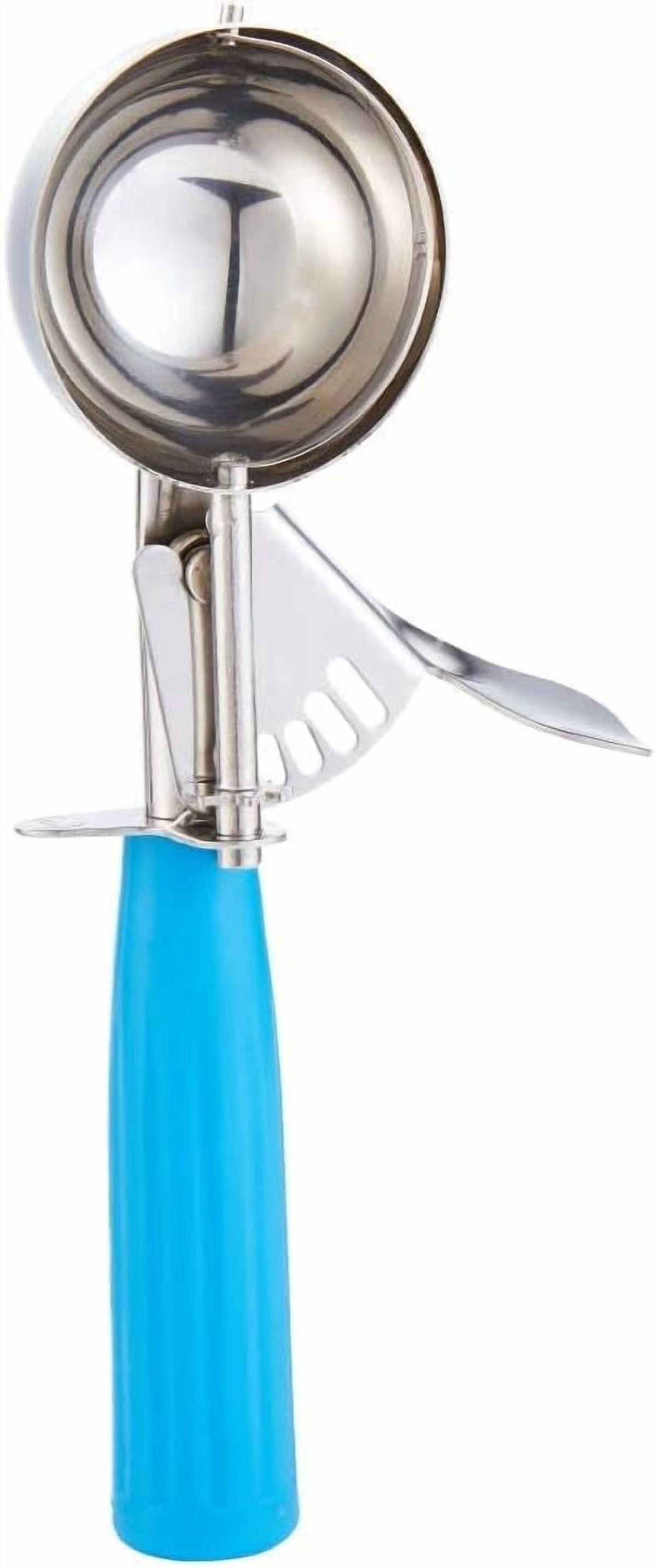 Portion Scoop, 2 oz Stainless Steel Disher with Blue Handle for Cookies, Cupcakes and Ice Cream - Image 4