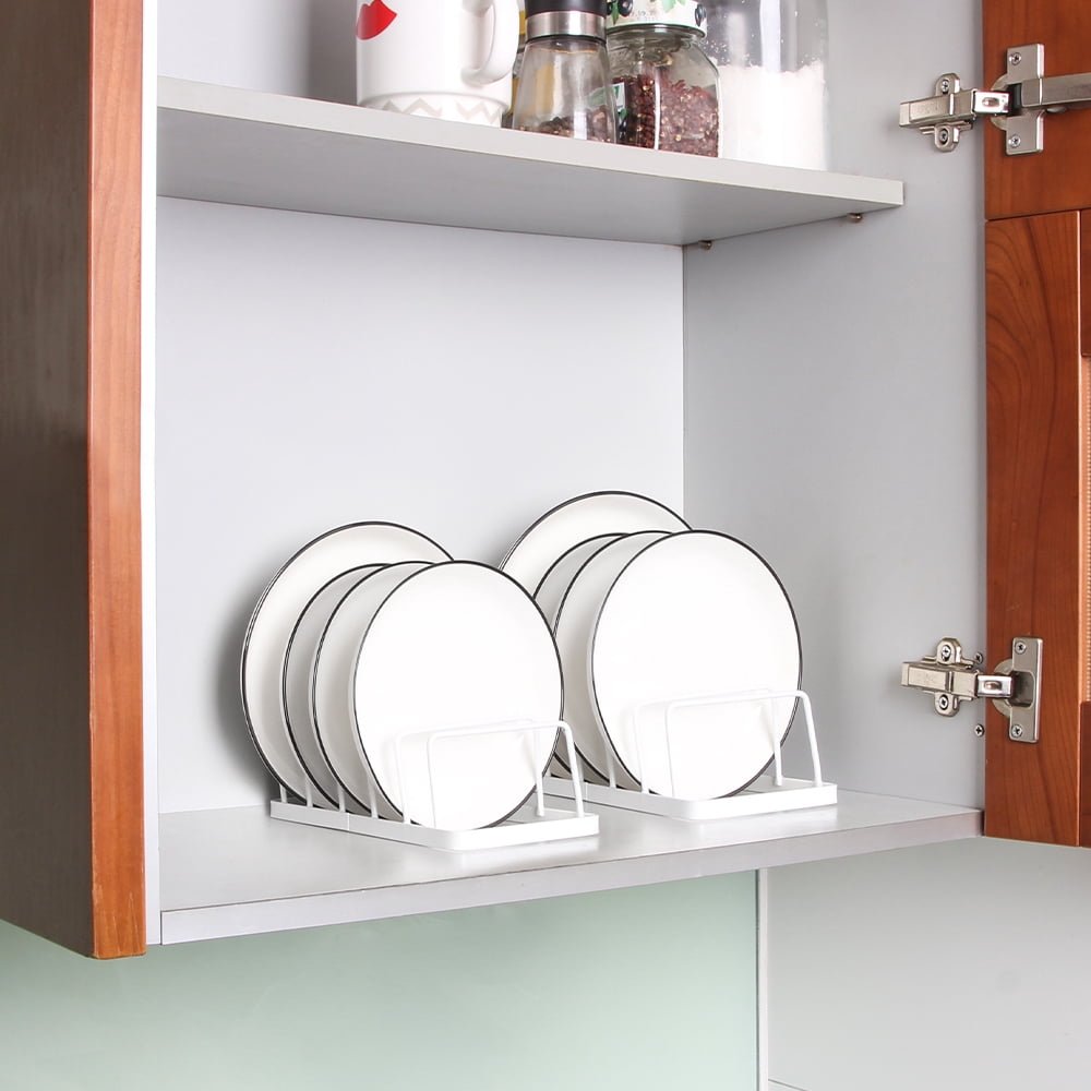 Pot Lid and Plate Rack, Alloy Steel Drying and Cabinet Organizer Stand, 2-Pack - Image 6