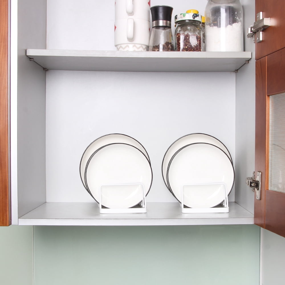 Pot Lid and Plate Rack, Alloy Steel Drying and Cabinet Organizer Stand, 2-Pack - Image 5