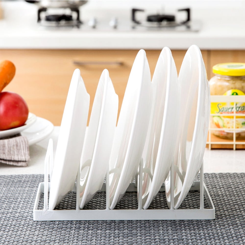 Pot Lid and Plate Rack, Alloy Steel Drying and Cabinet Organizer Stand, 2-Pack - Image 4