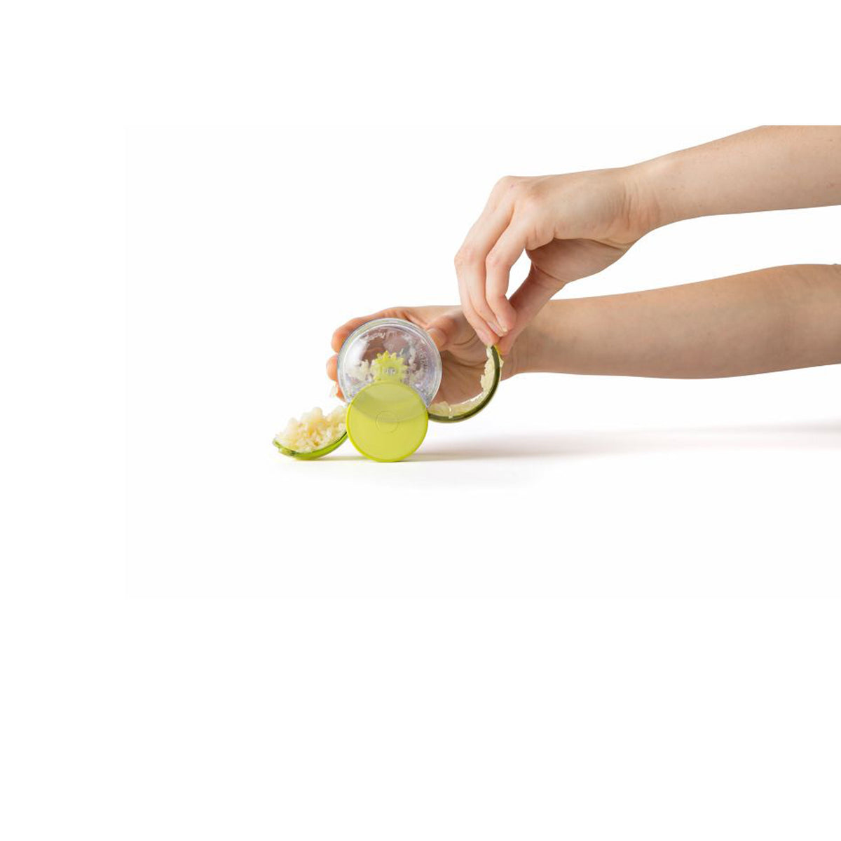 Rolling Garlic Chopper, Green Wheeled Mincer with Removable Blade Compartment - Image 5
