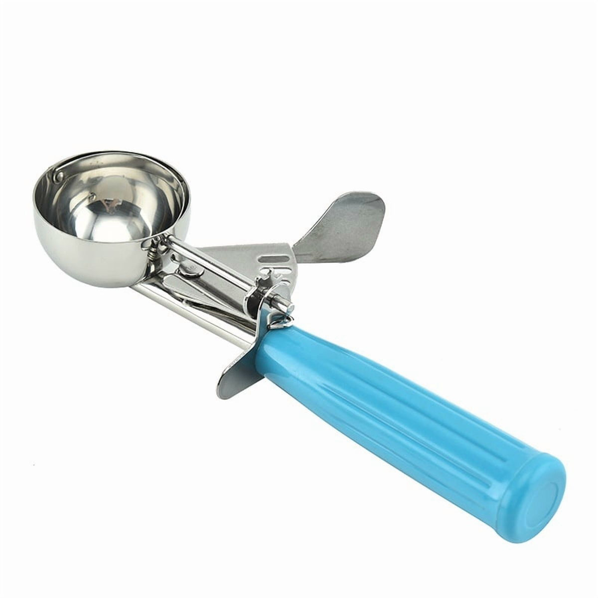 Portion Scoop, 2 oz Stainless Steel Disher with Blue Handle for Cookies, Cupcakes and Ice Cream - Image 6