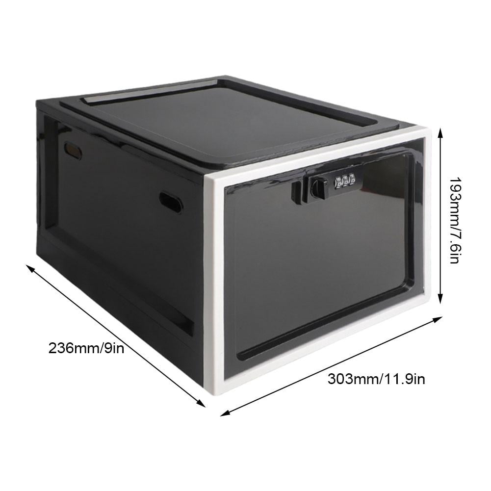 Lockable Clear Storage Box with 3-Digit Combination Lock, 11.9 x 9 x 7.6 Inch - Image 4