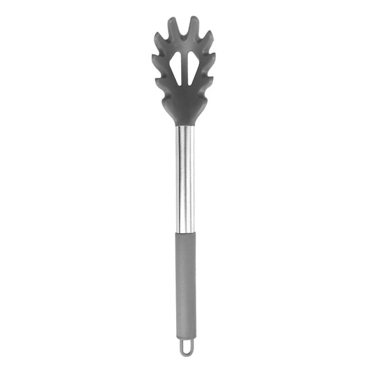 Silicone Pasta Server Fork with Stainless Steel Core, Heat Resistant Spaghetti Spoon