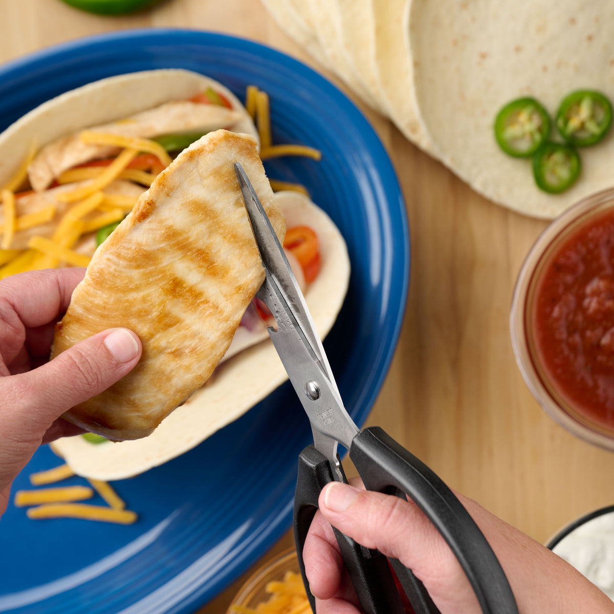 Extra Large Grilling Shears with 4-Inch Steel Blade and Ergonomic Handle - Image 3